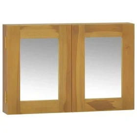 Solid teak wood furniture with mirror 60x10x40 cm by vidaXL, Lockers and storage cabinets - Ref: Foro24-338242, Price: 81,76 ...