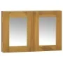 Solid teak wood furniture with mirror 60x10x40 cm by vidaXL, Lockers and storage cabinets - Ref: Foro24-338242, Price: 81,76 ...
