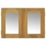 Solid teak wood furniture with mirror 60x10x40 cm by vidaXL, Lockers and storage cabinets - Ref: Foro24-338242, Price: 81,76 ...