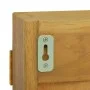 Solid teak wood furniture with mirror 60x10x40 cm by vidaXL, Lockers and storage cabinets - Ref: Foro24-338242, Price: 81,76 ...