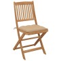 Folding garden chairs 8 units and solid acacia wood cushions by vidaXL, Garden chairs - Ref: Foro24-3075039, Price: 412,11 €,...