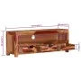 Mueble de TV madera maciza de acacia 110x30x40 cm de vidaXL, Muebles TV - Ref: Foro24-339508, Precio: 133,96 €, Descuento: %
