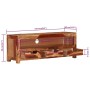 TV-Schrank aus massivem Akazienholz, 110 x 30 x 40 cm von vidaXL, TV-Möbel - Ref: Foro24-339508, Preis: 134,82 €, Rabatt: %