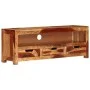 Mueble de TV madera maciza de acacia 110x30x40 cm de vidaXL, Muebles TV - Ref: Foro24-339508, Precio: 133,96 €, Descuento: %