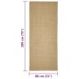 Natürlicher Sisalteppich 80x200 cm von vidaXL, Teppiche - Ref: Foro24-136306, Preis: 106,06 €, Rabatt: %