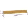 Wall shelves 2 units solid teak wood 90x10x10 cm by vidaXL, Shelves and shelves - Ref: Foro24-338260, Price: 41,85 €, Discoun...