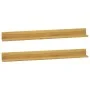 Wall shelves 2 units solid teak wood 110x10x10 cm by vidaXL, Shelves and shelves - Ref: Foro24-338261, Price: 49,99 €, Discou...