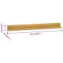 Wall shelves 2 units solid teak wood 110x10x10 cm by vidaXL, Shelves and shelves - Ref: Foro24-338261, Price: 51,87 €, Discou...