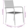 Conjunto de Comedor de Jardín de 7 Piezas Gris de Poliratán | Foro24.es | Tu tienda online para hogar, jardín y más Foro24.es