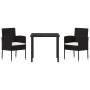 Juego de Comedor de Jardín de 7 Piezas con Cojines Poliratán Negro von , Gartenstühle - Ref: Foro24-3380055, Preis: 427,20 €,...