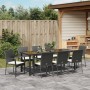 Juego de Comedor de Jardín de 9 Piezas con Cojines Negro Poliratán | Foro24.es | Tu tienda online para hogar, jardín y más Foro24.es