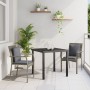 Set de Comedor de Jardín de 3 Piezas con Cojines Gris Poliratán de , Conjuntos de jardín - Ref: Foro24-3380085, Precio: 186,34 €