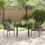 Set de Comedor de Jardín de 3 Piezas con Cojines Gris Poliratán von , Gartensets - Ref: Foro24-3380085, Preis: 188,92 €, Raba...