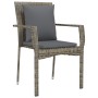 Set de Comedor de Jardín de 3 Piezas con Cojines Gris Poliratán von , Gartensets - Ref: Foro24-3380085, Preis: 188,92 €, Raba...