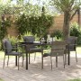 Juego de Comedor de Jardín de 5 piezas con cojines Gris Polirratán de , Conjuntos de jardín - Ref: Foro24-3380088, Precio: 36...