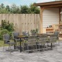 Juego de Comedor de Jardín de 9 Piezas con Cojines Gris Poliratán | Foro24.es | Tu tienda online para hogar, jardín y más Foro24.es