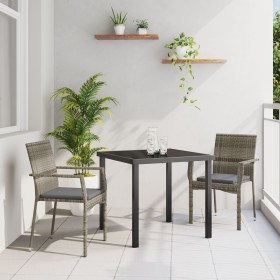 Juego de Comedor de Jardín de 3 Piezas con