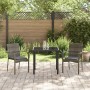 Juego de Comedor de Jardín de 3 Piezas con Cojines Gris Poliratán | Foro24.es | Tu tienda online para hogar, jardín y más Foro24.es