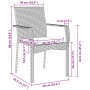 Conjunto de Comedor de Jardín de 5 Piezas con Cojines en Gris Poliratán von , Gartensets - Ref: Foro24-3380095, Preis: 354,19...