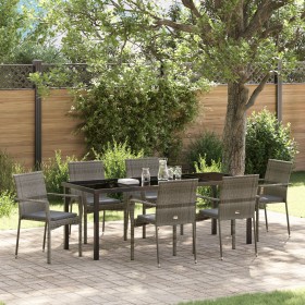 Conjunto de Comedor de Jardín de 7 Piezas con