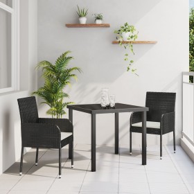 Set de Comedor de Jardín de 5 Piezas con Cojines