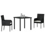 Set de Comedor de Jardín de 7 Piezas con Cojines Gris Poliratán | Foro24.es | Tu tienda online para hogar, jardín y más Foro24.es