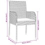 Set de Comedor de Jardín de 7 Piezas con Cojines Gris Poliratán | Foro24.es | Tu tienda online para hogar, jardín y más Foro24.es