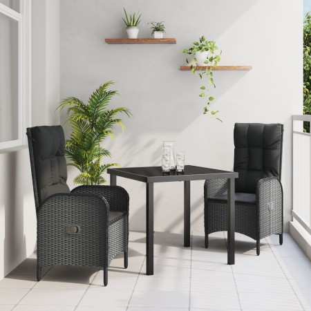 Set de Comedor de Jardín de 7 Piezas Negro Rattan Versátil von , Gartenstühle - Ref: Foro24-3380117, Preis: 840,55 €, Rabatt: %