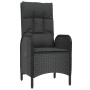 Juego de comedor para jardín de 5 piezas con cojines, negro, poliratán von , Gartenstühle - Ref: Foro24-3380121, Preis: 561,4...