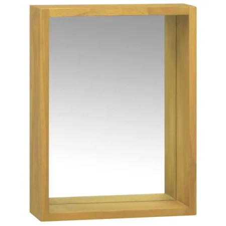 Solid teak wood mirror cabinet 30x10x40 cm by vidaXL, Lockers and storage cabinets - Ref: Foro24-338243, Price: 34,96 €, Disc...