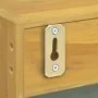 Solid teak wood mirror cabinet 30x10x40 cm by vidaXL, Lockers and storage cabinets - Ref: Foro24-338243, Price: 34,96 €, Disc...