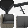 Juego de comedor de jardín de 5 piezas Gris Poliratán von , Gartenstühle - Ref: Foro24-3380128, Preis: 570,45 €, Rabatt: %