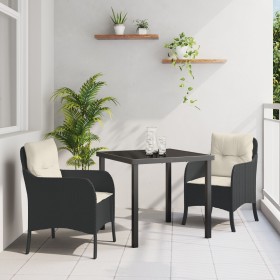 Conjunto de 7 Sillas de Comedor de Jardín con Cojines en Gris Claro de Ratán Poliéster von , Gartenstühle - Ref: Foro24-33801...