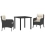 Conjunto de 7 Sillas de Comedor de Jardín con Cojines en Gris Claro de Ratán Poliéster von , Gartenstühle - Ref: Foro24-33801...
