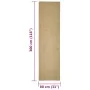 Alfombra de sisal natural 80x300 cm de vidaXL, Alfombras - Ref: Foro24-136308, Precio: 109,89 €, Descuento: %