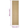 Natürlicher Sisalteppich 80x300 cm von vidaXL, Teppiche - Ref: Foro24-136308, Preis: 111,44 €, Rabatt: %