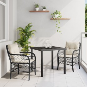 Set de Comedor de Jardín de 7 Piezas con Cojines
