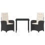 Conjunto de comedor de jardín de de 5 piezas con cojines marrón de poliratán by , Garden chairs - Ref: Foro24-3380270, Price:...
