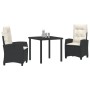 Set de Comedor de Jardín de 5 Piezas con Cojines Gris Claro de Poliratán von , Gartenstühle - Ref: Foro24-3380408, Preis: 591...