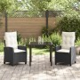 Set Comedor Jardín 5 Piezas con Cojines Gris Claro Poliratán by , Garden chairs - Ref: Foro24-3380410, Price: 627,14 €, Disco...