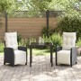 Conjunto de Comedor de Jardín de 7 Piezas Ratán Poliéster Negro von , Gartenstühle - Ref: Foro24-3380419, Preis: 836,80 €, Ra...
