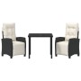 Juego de Comedor de Jardín de 5 Piezas Gris Claro Poliratán by , Garden chairs - Ref: Foro24-3380457, Price: 601,12 €, Discou...