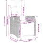 Set de Comedor de Jardín de 5 Piezas Gris Claro Poliratán von , Gartenstühle - Ref: Foro24-3380459, Preis: 635,99 €, Rabatt: %
