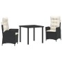 Set de 2 Negro PE ratán Mediano Reposabrazos ajustables | Foro24.es | Tu tienda online para hogar, jardín y más Foro24.es