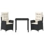Set de 2 Negro PE ratán Mediano Reposabrazos ajustables | Foro24.es | Tu tienda online para hogar, jardín y más Foro24.es