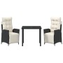 Conjunto de 7 piezas para cenar en el jardín de ratan polivalente marrón by , Garden chairs - Ref: Foro24-3380544, Price: 923...