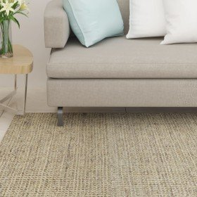 Alfombra de sisal natural verde 66x200 cm