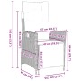Juego de Comedor de Jardín de 9 Piezas Gris Claro Ratán Poliéster by , Garden chairs - Ref: Foro24-3380574, Price: 1,00 €, Di...
