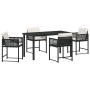 Conjunto de Comedor de Jardín de 9 Piezas con Cojines Beige Ratán Poliéster | Foro24.es | Tu tienda online para hogar, jardín y más Foro24.es