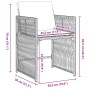 Juego de Comedor de Jardín de 5 Piezas con Cojines Negro Poliratán von , Gartenstühle - Ref: Foro24-3380769, Preis: 277,01 €,...